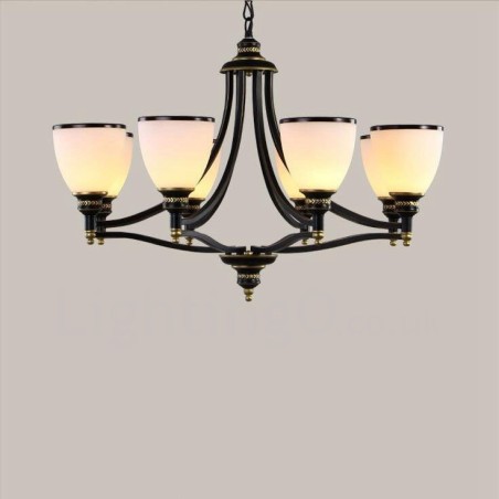 8 Light Rustic Lodge Integrated Metal Chandelier 8 Light Rustic Lodge Integrated Metal Chandelier