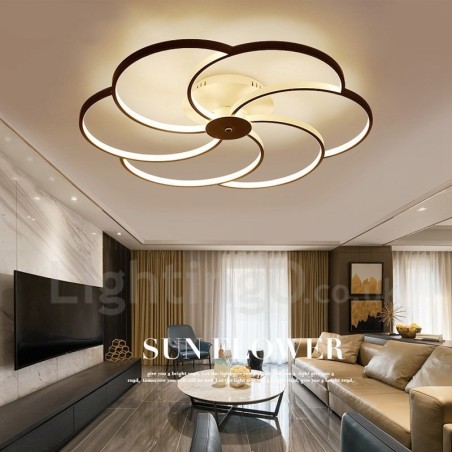 6 Light Modern Contemporary Integrated Metal Chandelier 6 Light Modern Contemporary Integrated Metal Chandelier