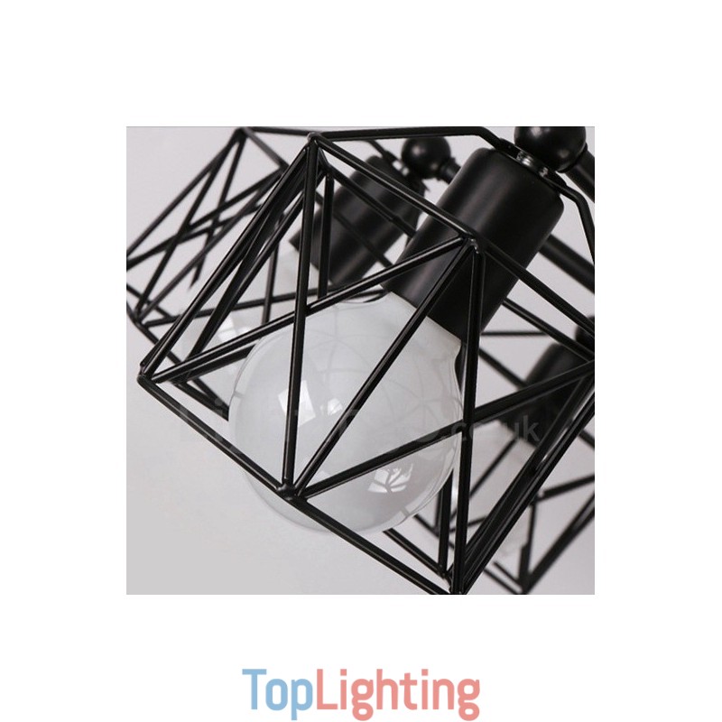 8 Light Rustic Lodge Integrated Chandelier