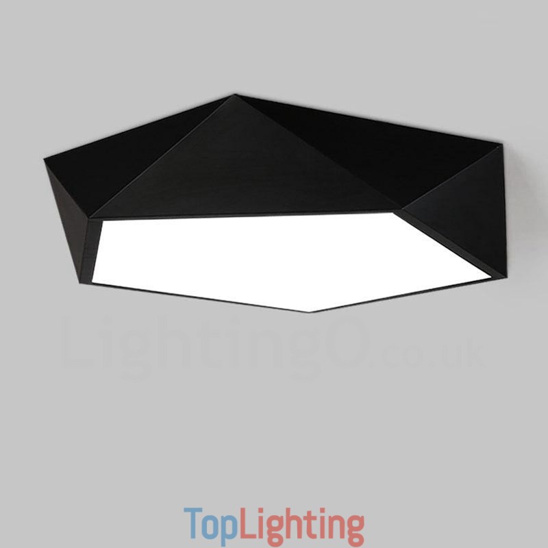 Modern Contemporary Integrated Integrated Metal Flush Mount Light