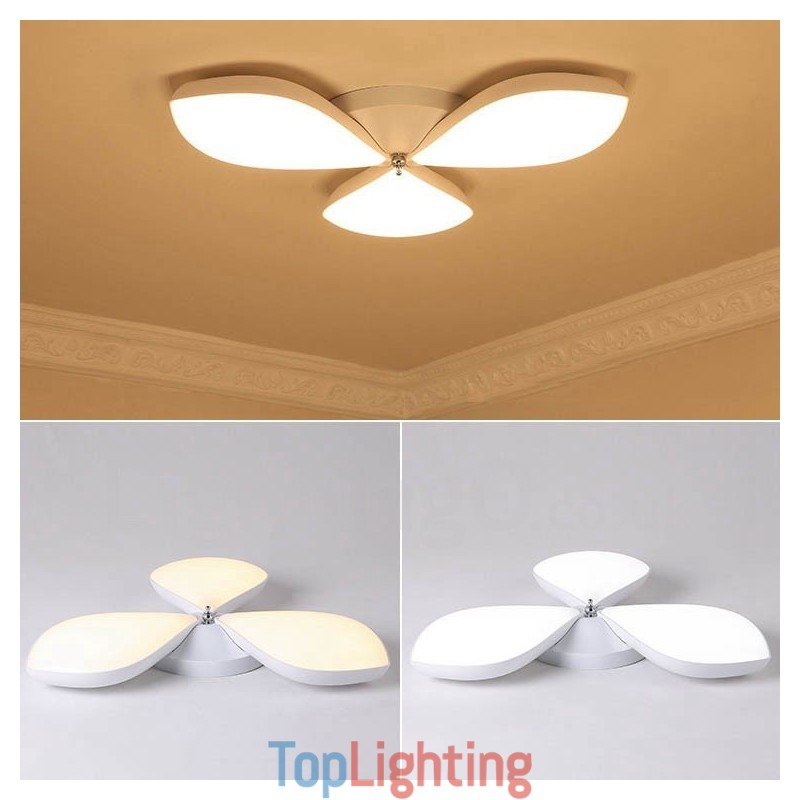 3 Light Modern Contemporary Integrated Metal Flush Mount Light