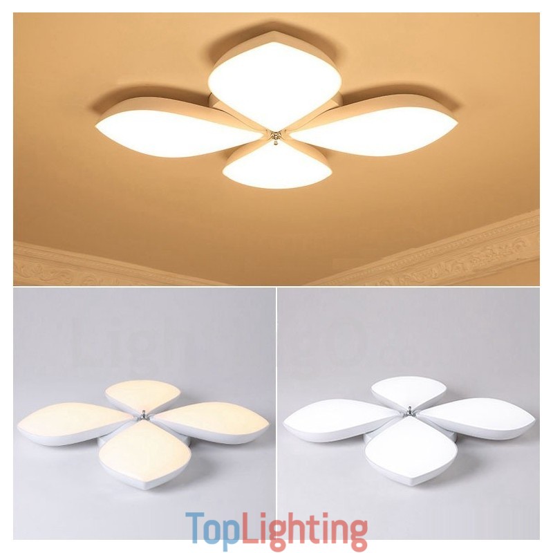 4 Light Modern Contemporary Integrated Metal Flush Mount Light