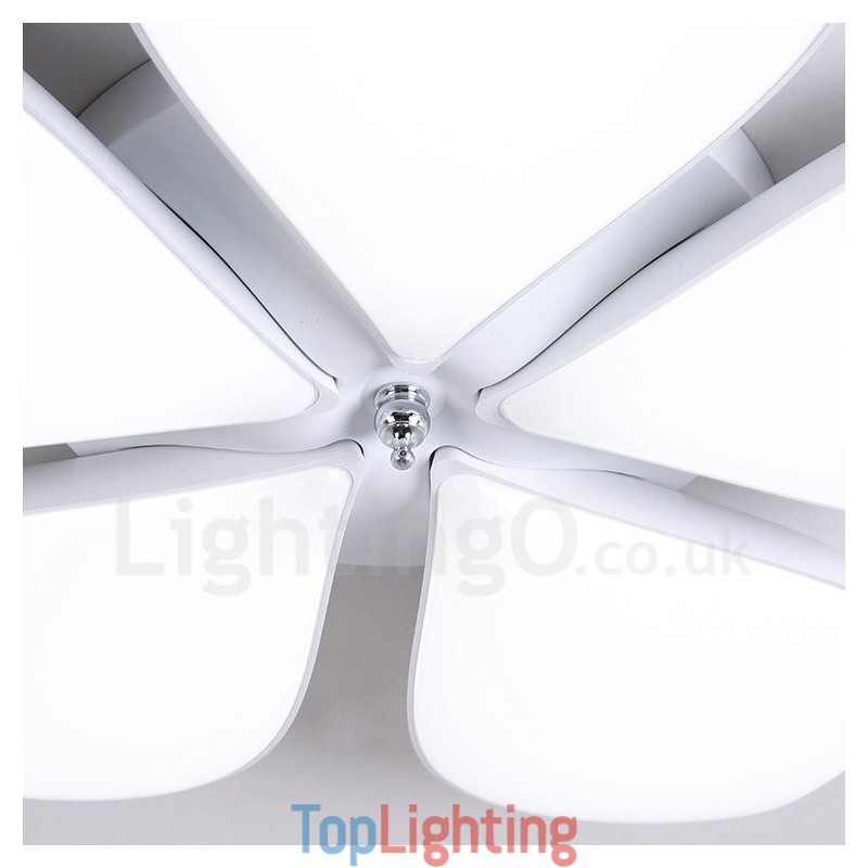5 Light Modern Contemporary Integrated Metal Flush Mount Light