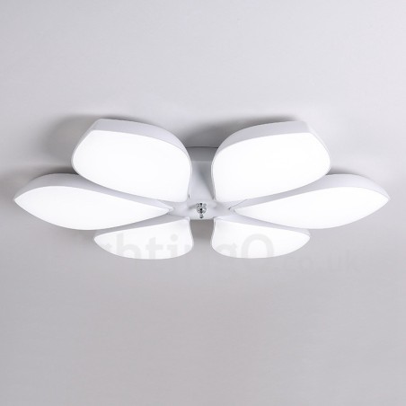 6 Light Modern Contemporary Integrated Metal Flush Mount Light 6 Light Modern Contemporary Integrated Metal Flush Mount Light