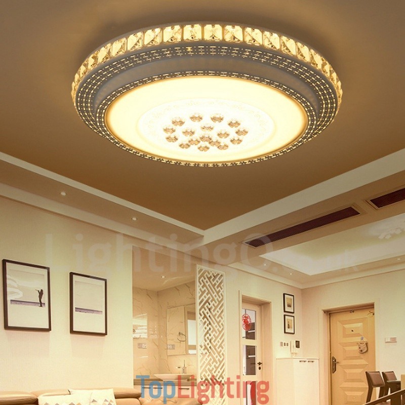 Modern Contemporary Integrated Bath Metal Flush Mount Light
