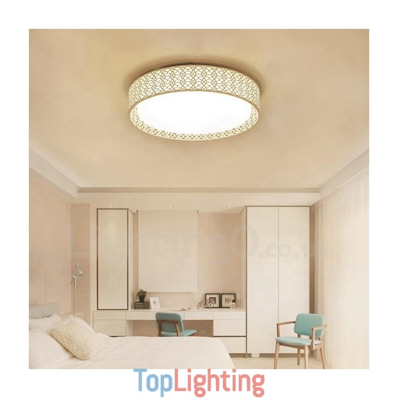 Modern Contemporary Integrated Metal Flush Mount Light