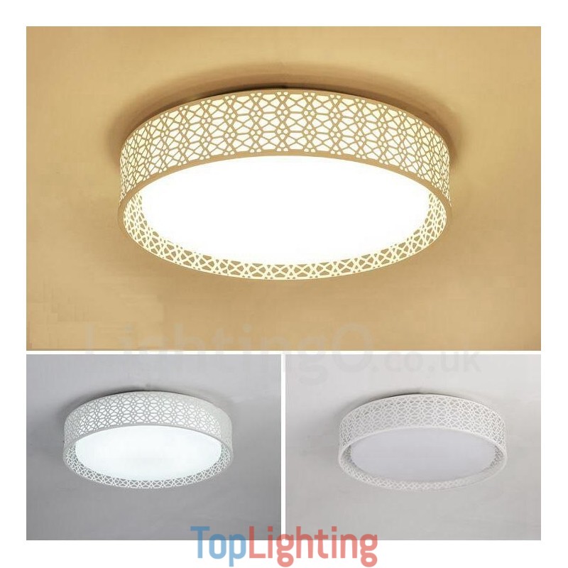Modern Contemporary Integrated Metal Flush Mount Light