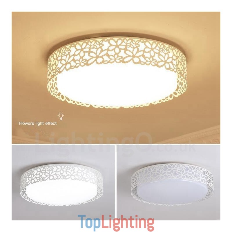 Modern Contemporary Integrated Metal Flush Mount Light