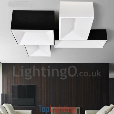 Modern Contemporary Integrated Metal Flush Mount Light Modern Contemporary Integrated Metal Flush Mount Light