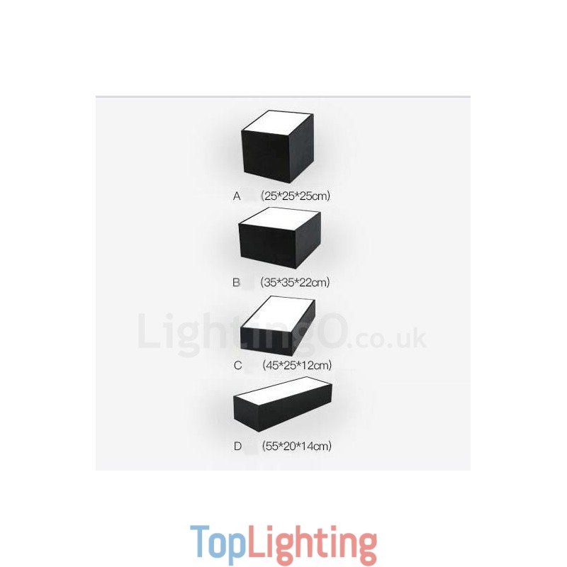 Modern Contemporary Integrated Metal Flush Mount Light