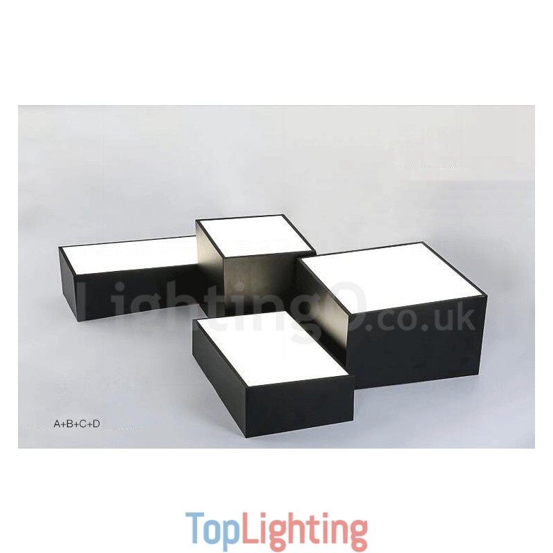 Modern Contemporary Integrated Metal Flush Mount Light