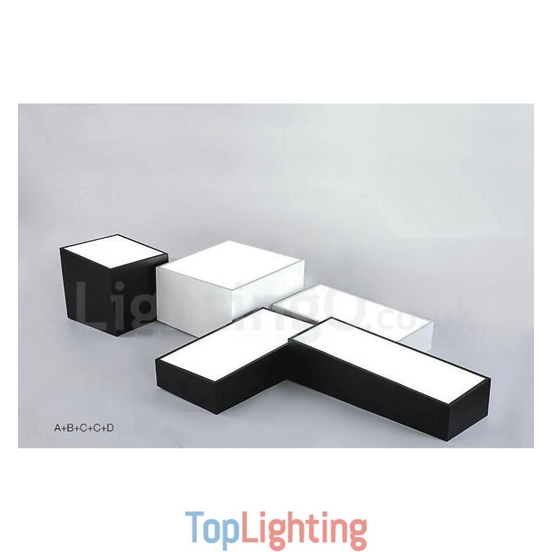 Modern Contemporary Integrated Metal Flush Mount Light