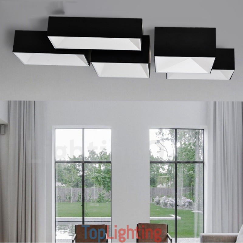 Modern Contemporary Integrated Metal Flush Mount Light