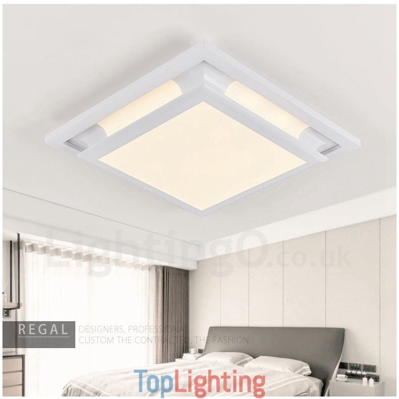 Modern Contemporary Integrated Metal Flush Mount Light