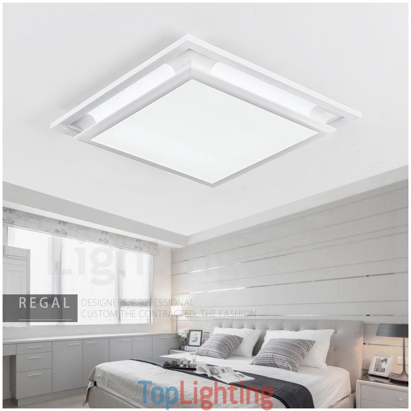 Modern Contemporary Integrated Metal Flush Mount Light