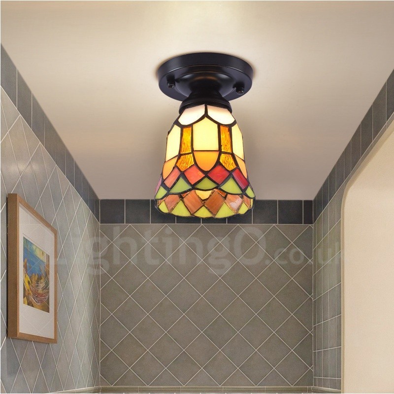 Mediterranean Style Integrated Flush Mount Light