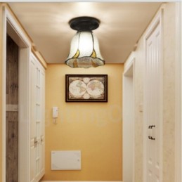 Mediterranean Style Integrated Flush Mount Light