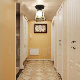Mediterranean Style Integrated Flush Mount Light