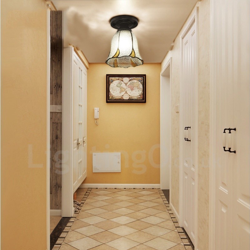 Mediterranean Style Integrated Flush Mount Light