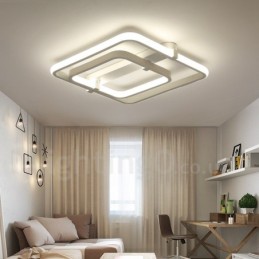 2 Rings Modern Contemporary Integrated Flush Mount Light
