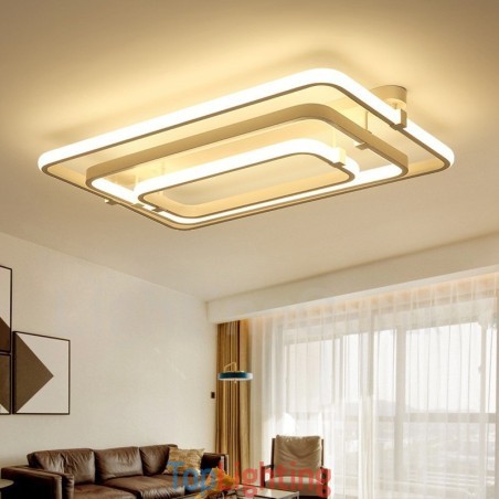 3 Rings Modern Contemporary Integrated Flush Mount Light 3 Rings Modern Contemporary Integrated Flush Mount Light