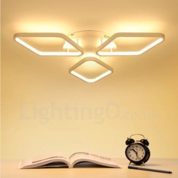3 Light Modern Contemporary Integrated Metal Flush Mount Light
