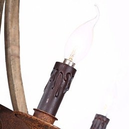 Vintage Amercian Rustic Wooden Pendant Winerel Chandelier Lamp Liviing and Lamp
