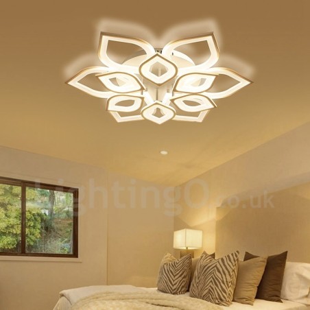 12 Light Modern Contemporary Integrated Flush Mount Light 12 Light Modern Contemporary Integrated Flush Mount Light