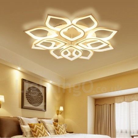12 Light Modern Contemporary Integrated Flush Mount Light 12 Light Modern Contemporary Integrated Flush Mount Light