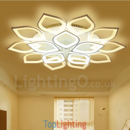15 Light Modern Contemporary Integrated Flush Mount Light 15 Light Modern Contemporary Integrated Flush Mount Light