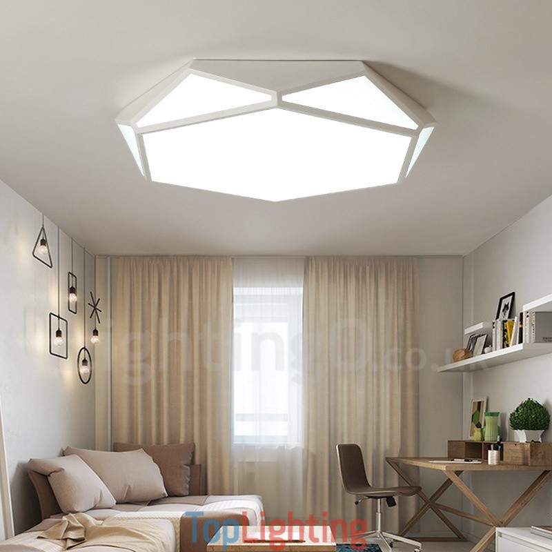 Modern Contemporary Integrated Metal Flush Mount Light