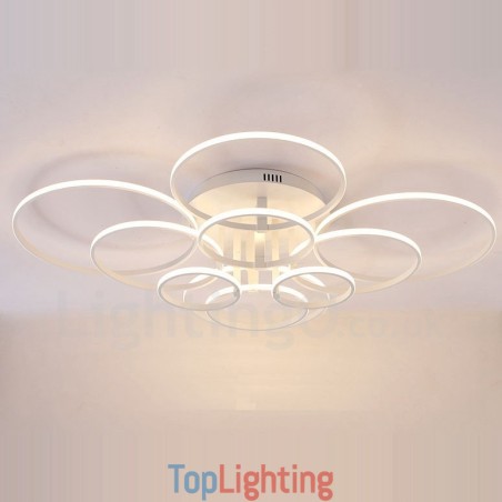 10 Light Modern Contemporary Integrated Metal Flush Mount Light 10 Light Modern Contemporary Integrated Metal Flush Mount Light