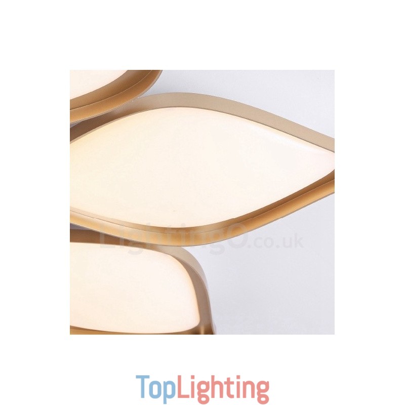 3 Light Modern Contemporary Integrated Metal Flush Mount Light