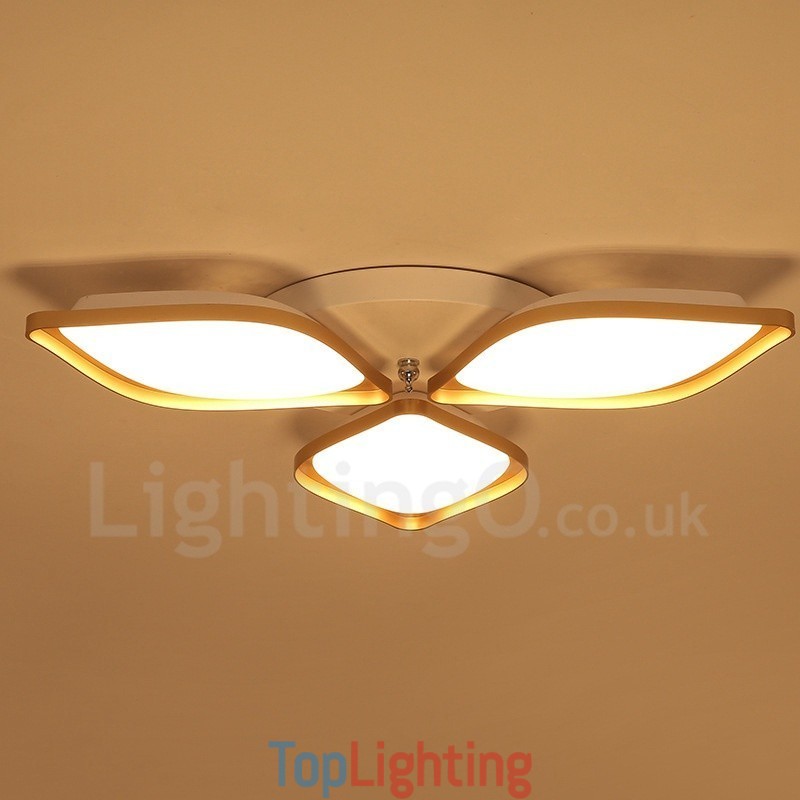 3 Light Modern Contemporary Integrated Metal Flush Mount Light