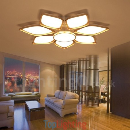 8 Light Modern Contemporary Integrated Metal Flush Mount Light 8 Light Modern Contemporary Integrated Metal Flush Mount Light