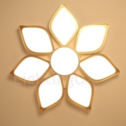 8 Light Modern Contemporary Integrated Metal Flush Mount Light