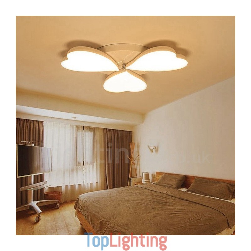 3 Light Modern Contemporary Integrated Metal Flush Mount Light