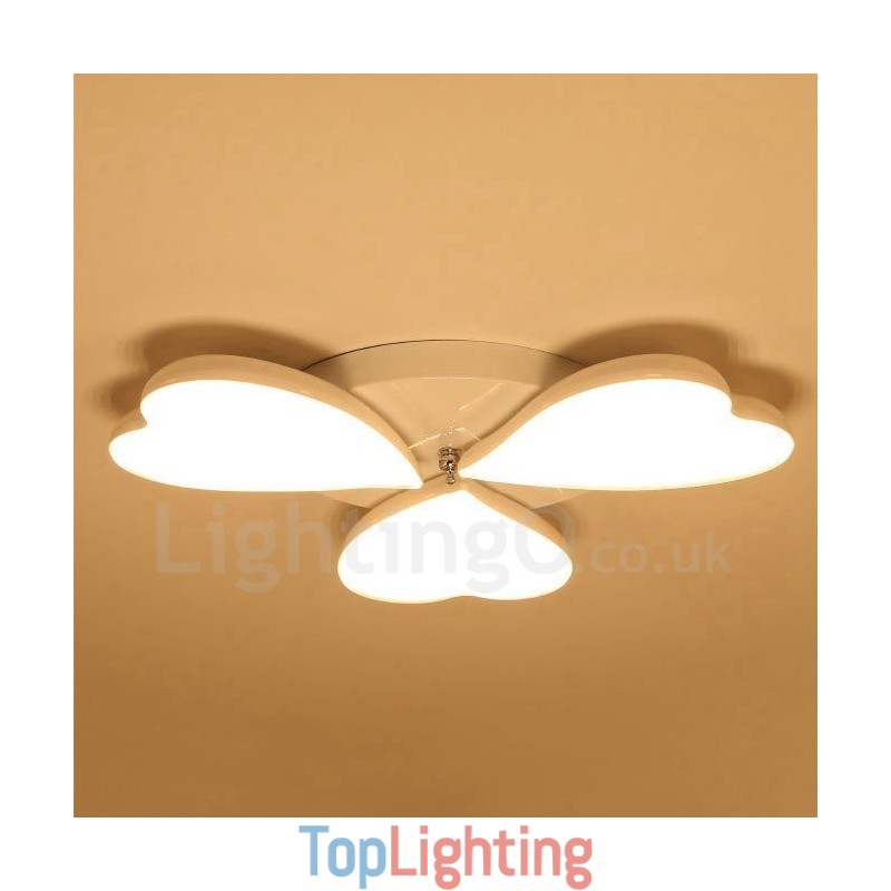 3 Light Modern Contemporary Integrated Metal Flush Mount Light