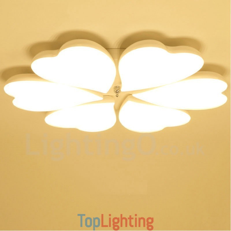 6 Light Modern Contemporary Integrated Metal Flush Mount Light