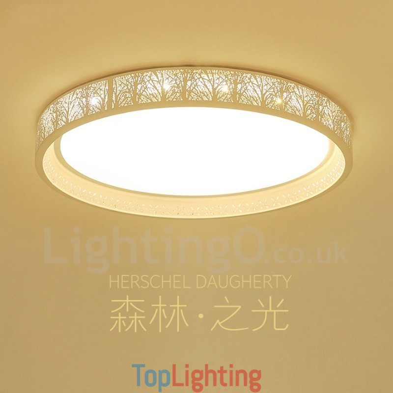 Modern Contemporary Integrated Metal Flush Mount Light