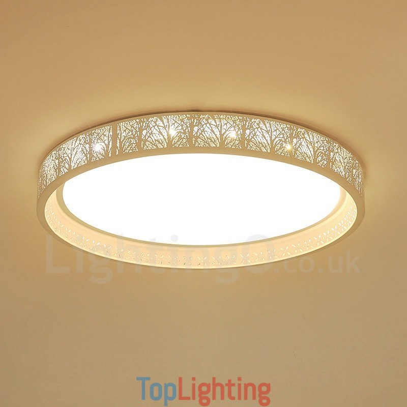 Modern Contemporary Integrated Metal Flush Mount Light
