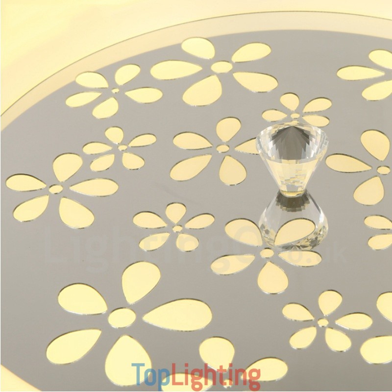 Modern Contemporary Integrated Metal Flush Mount Light