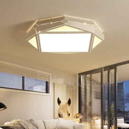Modern Contemporary Integrated Metal Flush Mount Light Modern Contemporary Integrated Metal Flush Mount Light