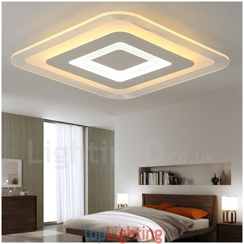 Modern Contemporary Integrated Metal Flush Mount Light