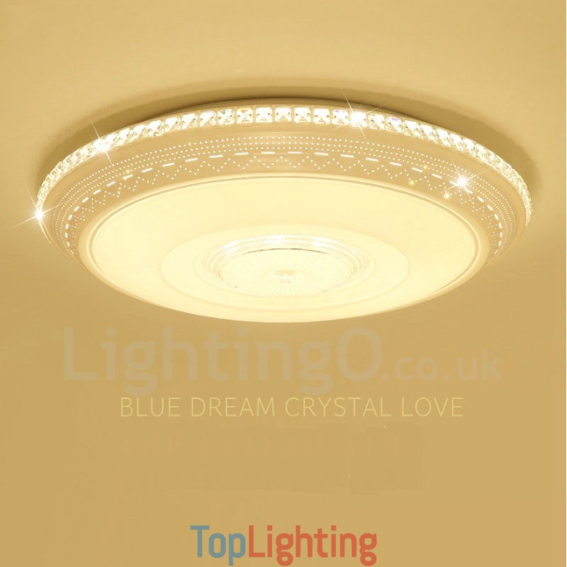 Modern Contemporary Integrated Metal Flush Mount Light