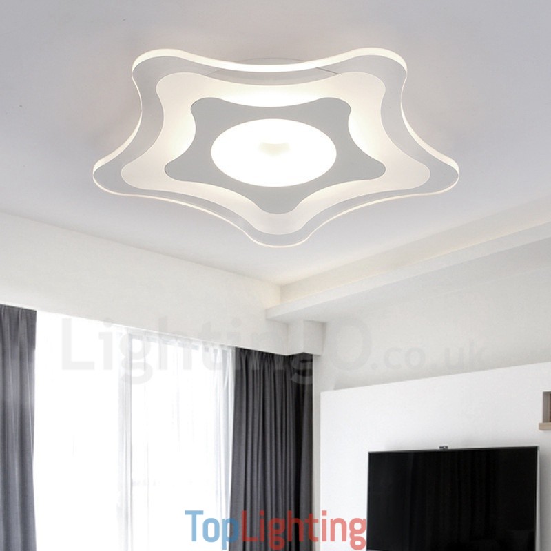 Modern Contemporary Integrated Metal Flush Mount Light