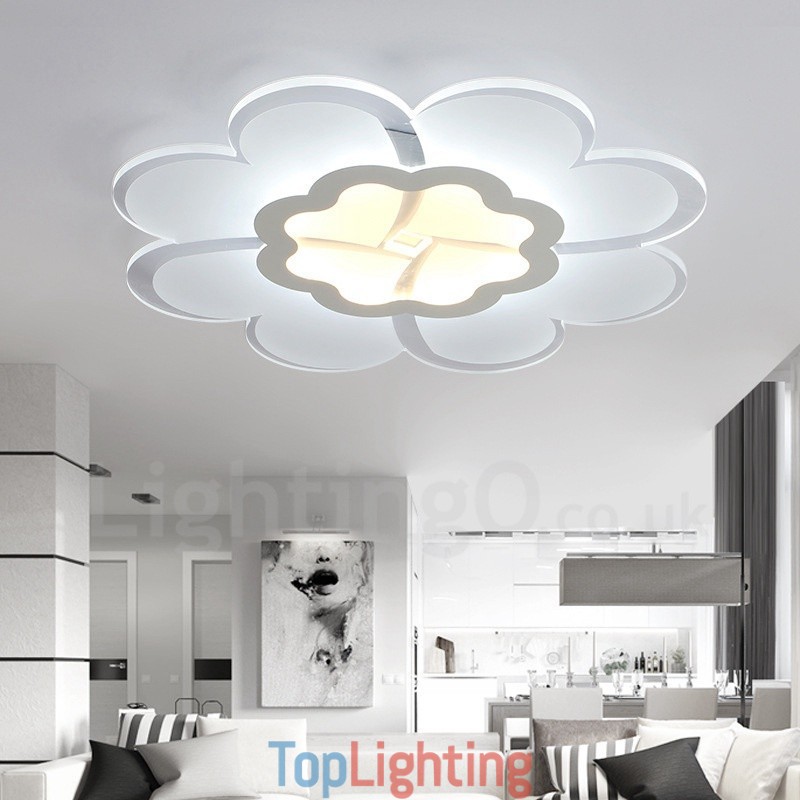 Modern Contemporary Integrated Metal Flush Mount Light