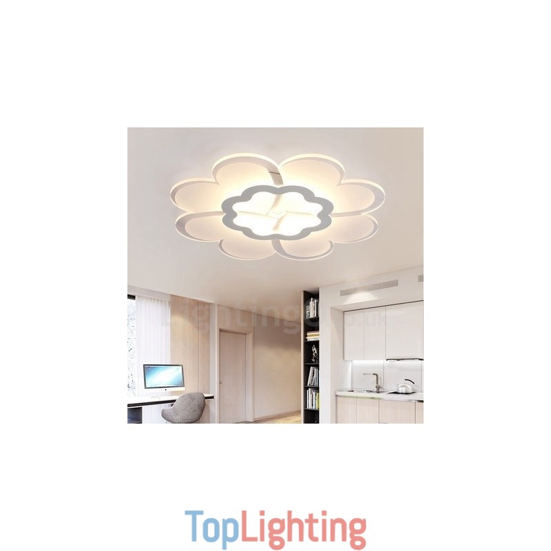 Modern Contemporary Integrated Metal Flush Mount Light