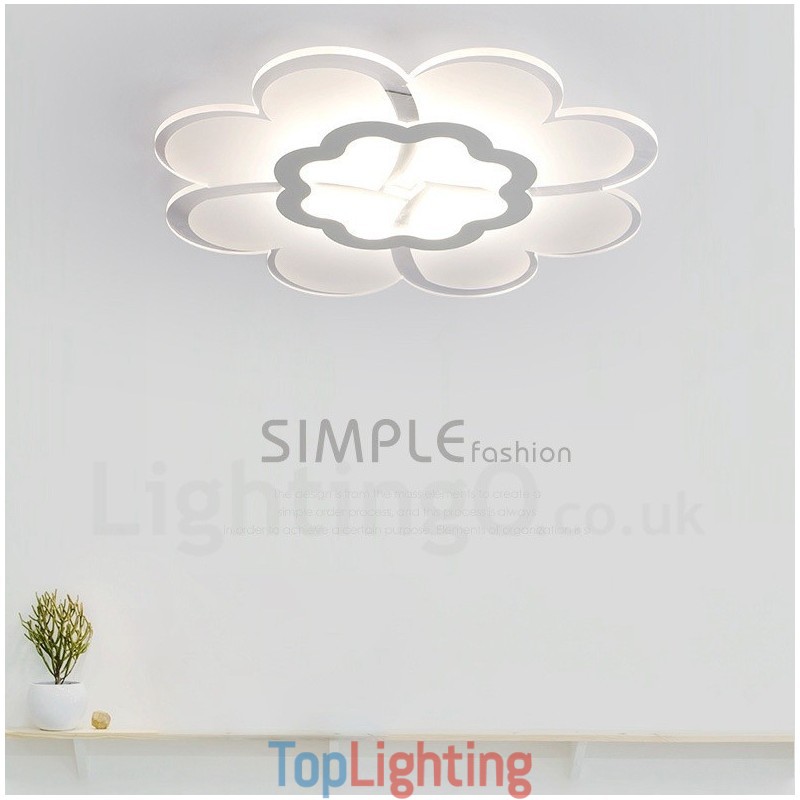 Modern Contemporary Integrated Metal Flush Mount Light