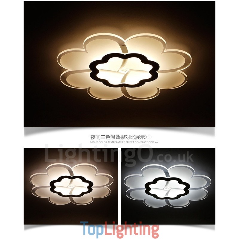 Modern Contemporary Integrated Metal Flush Mount Light